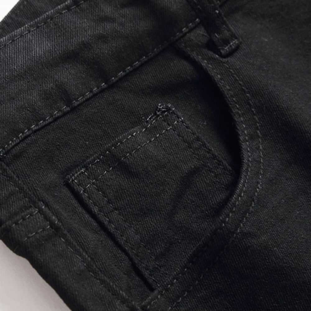 Guys Ripped Zip Fly Jeans - Picture 6 of 10